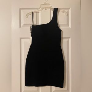NWT Aritzia sculpt knit one shoulder dress